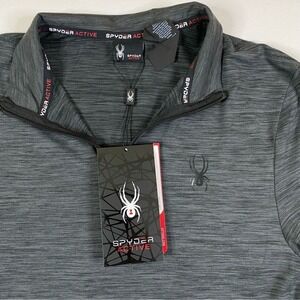 NEW Spyder 1/4 Zip Shirt Mens Small Mock Neck Active‎ Performance Pullover